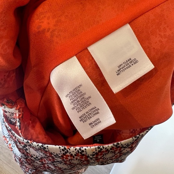 Jones New York polyester orange size 6 midi flare dress - Picture 3 of 8